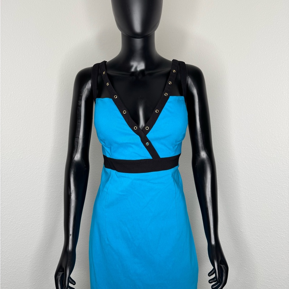 G by Guess Black and Blue Mini Dress